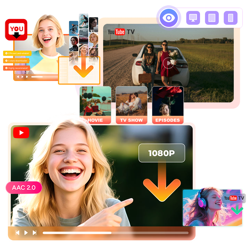 下載 1080p 高清畫質影片離線觀看