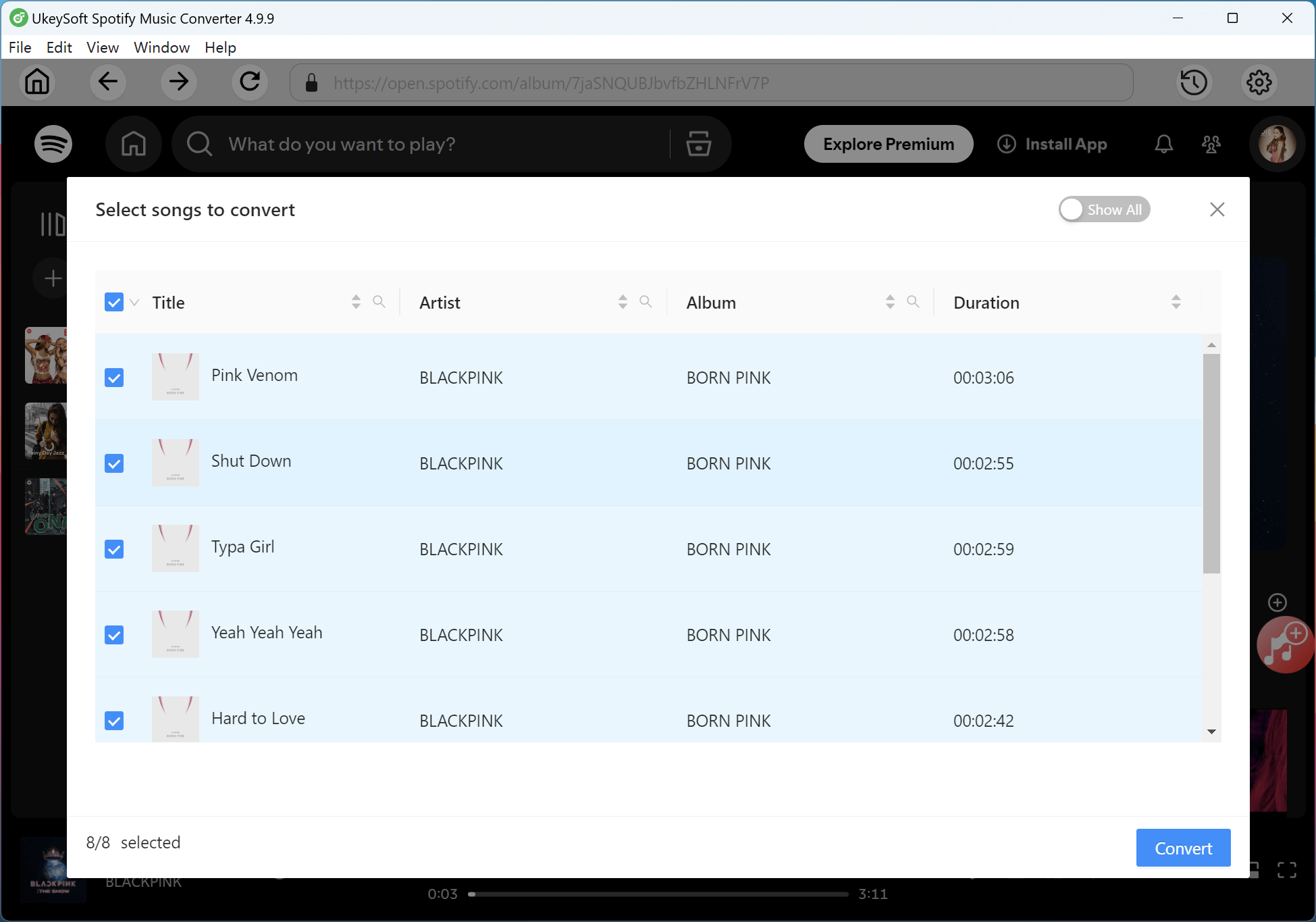 開始下載Spotify音樂