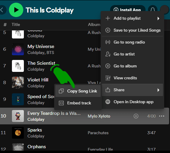 添加Spotify歌曲