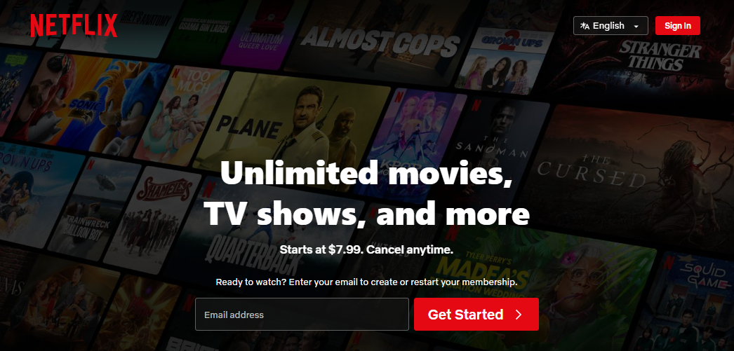 搜索Netflix