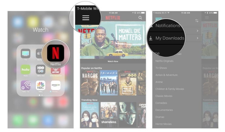 在手機下載Netflix電影