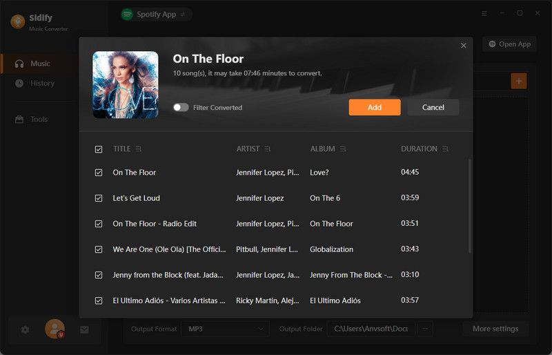 Sidify Spotify音樂轉換器