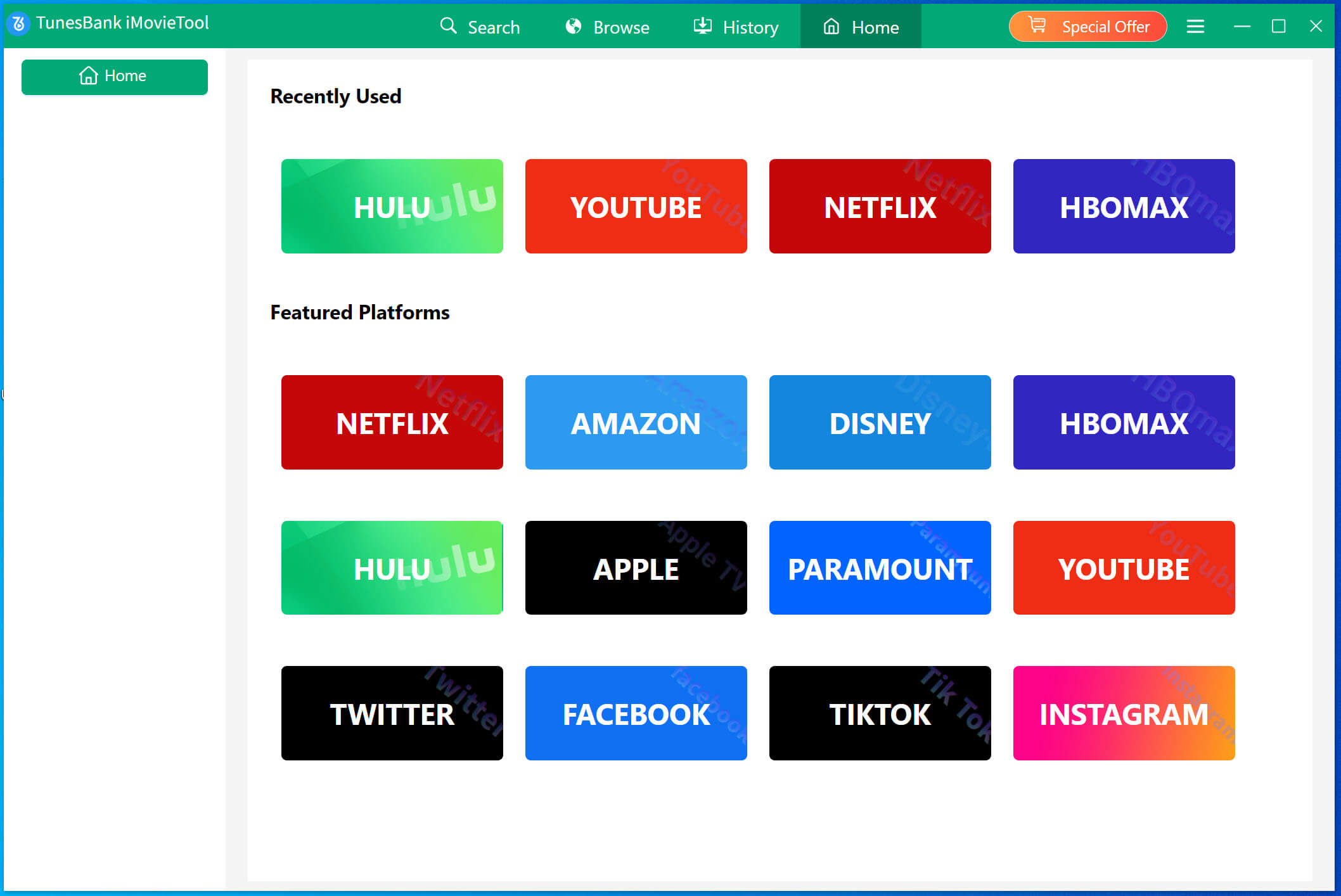 啟動iMovieTool 串流影片下載器