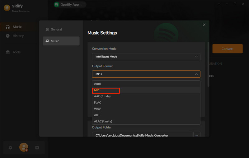Sidify Spotify音樂轉換器