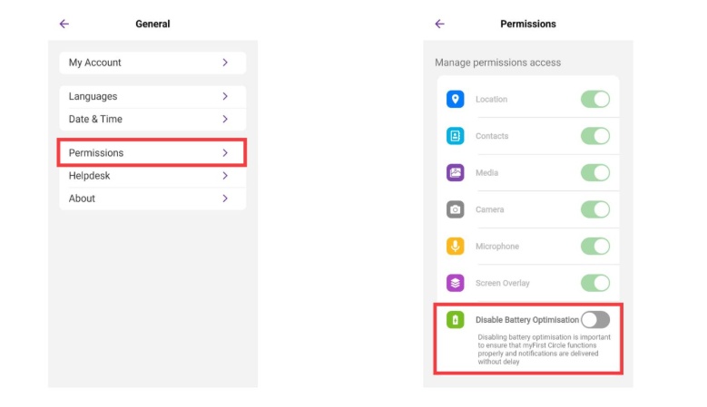關閉優化電池使用